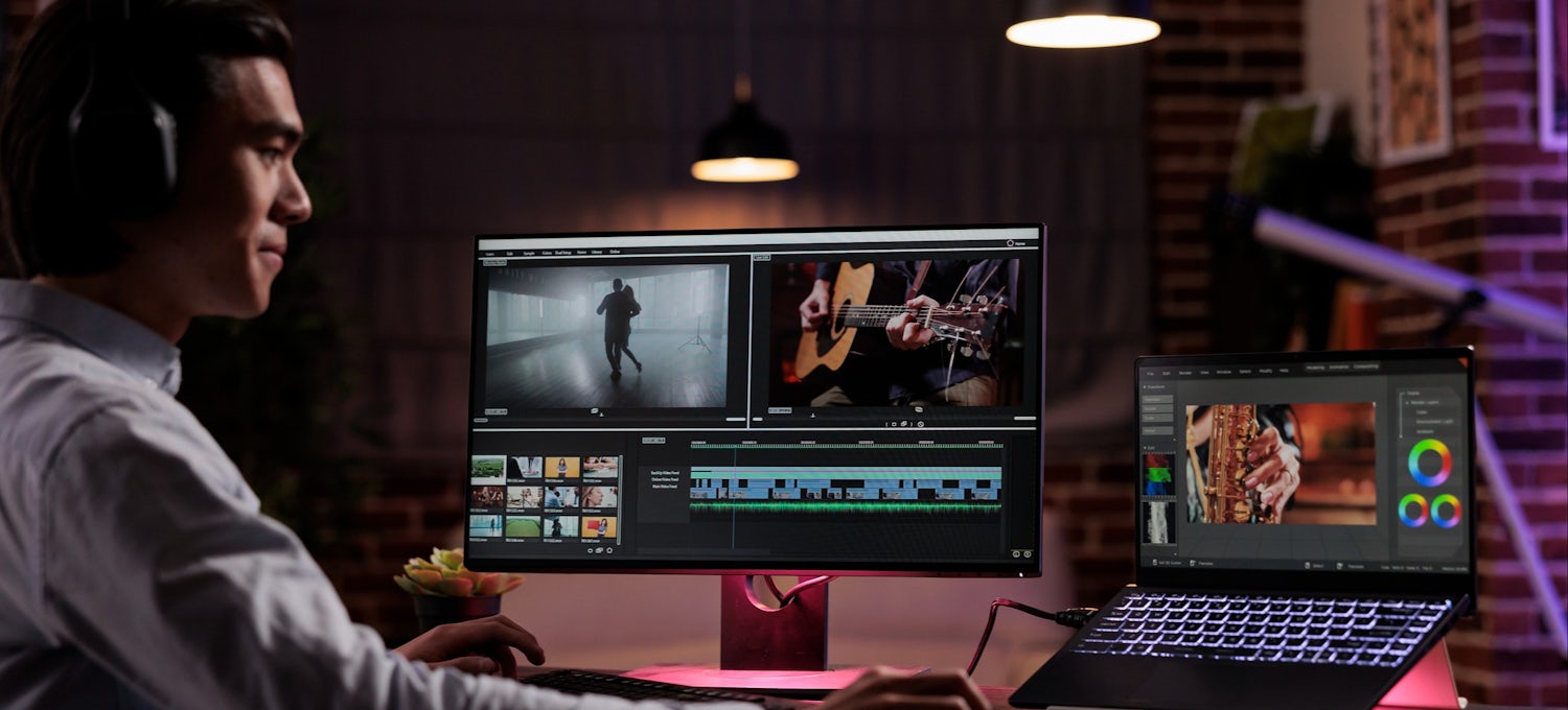 man editing a video - Higgsfield AI