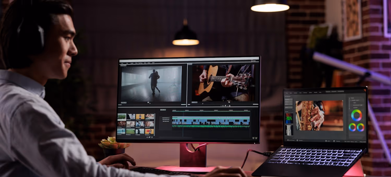 man editing a video - Higgsfield AI