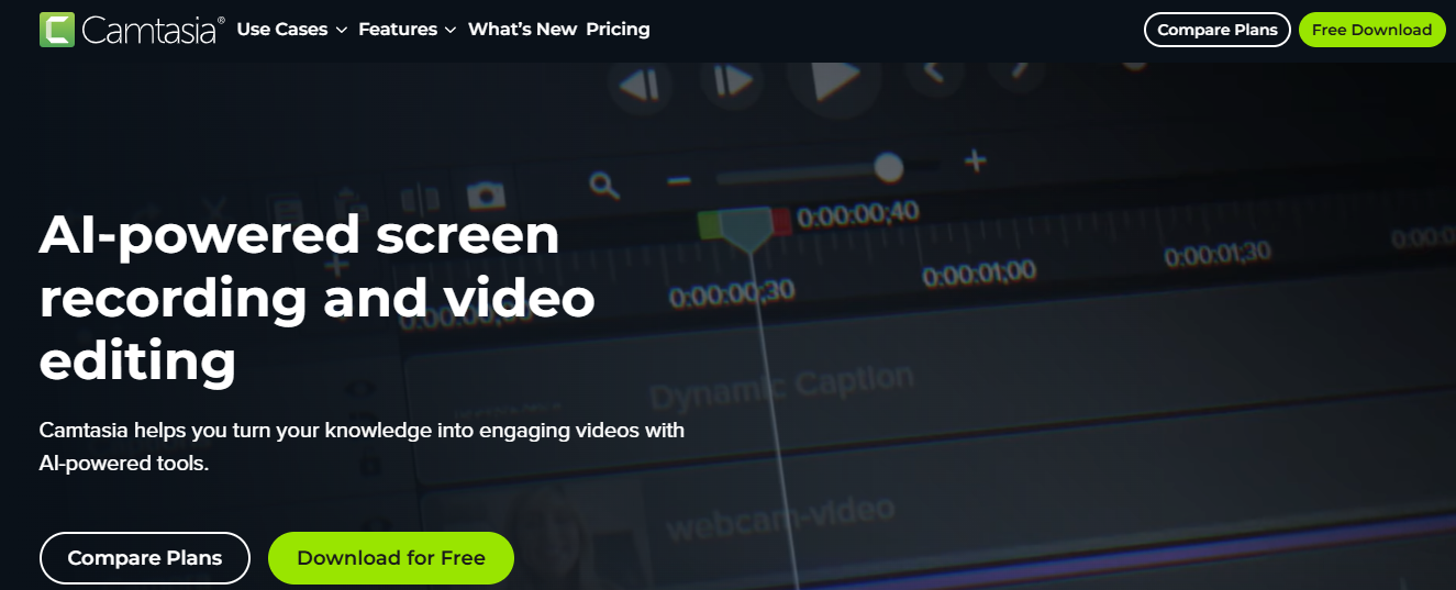 camtasia - Synthesia AI