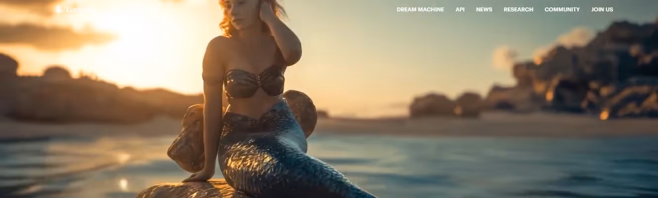 Luma AI Homepage
