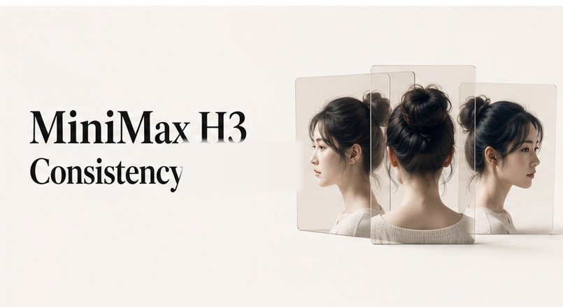 Editorial cover for the MiniMax H3 character consistency guide