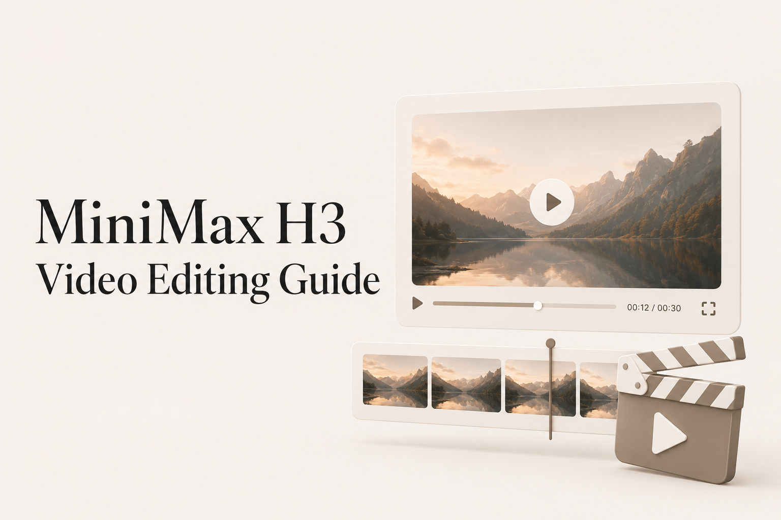 Editorial cover for the MiniMax H3 video editing guide