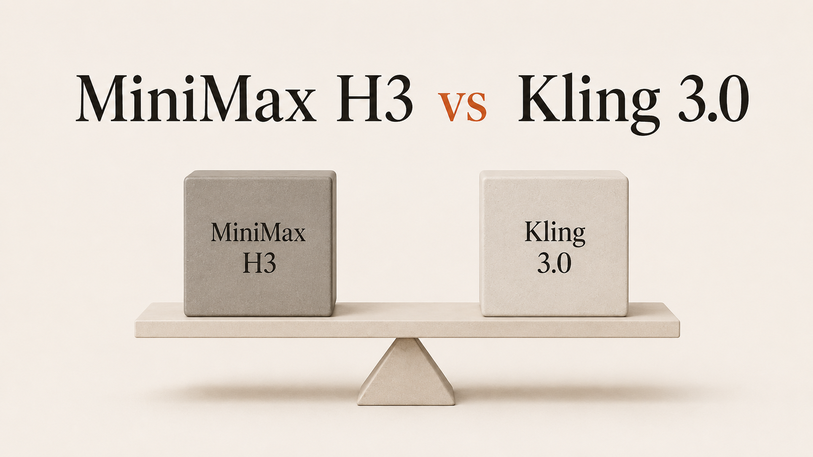 Editorial cover comparing MiniMax H3 and Kling VIDEO 3.0