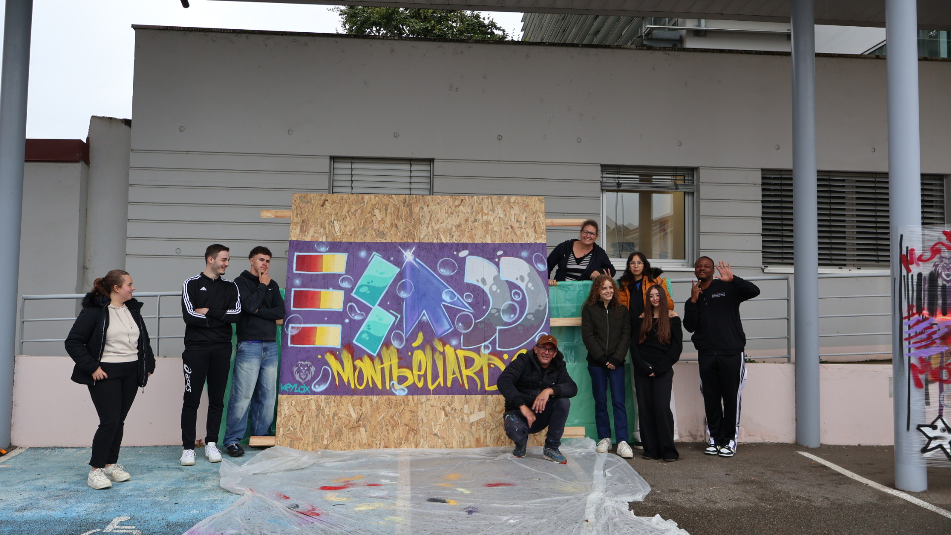 atelier grafitti etudiants ESADD montbeliard 