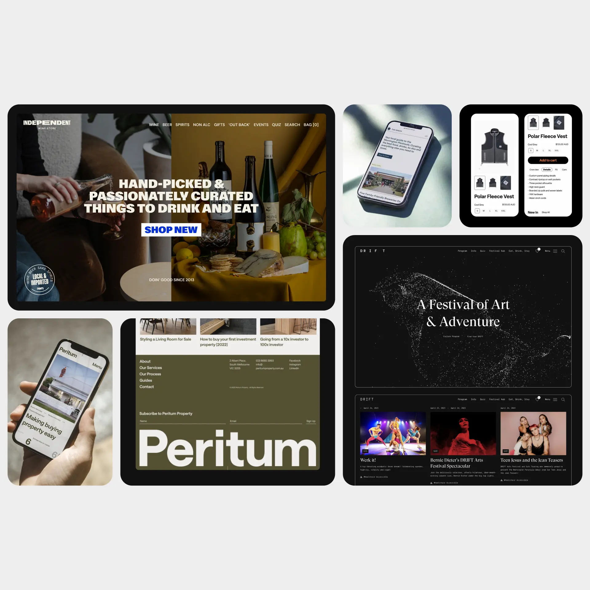 Captura referencial de ONETOO — Proyectos
