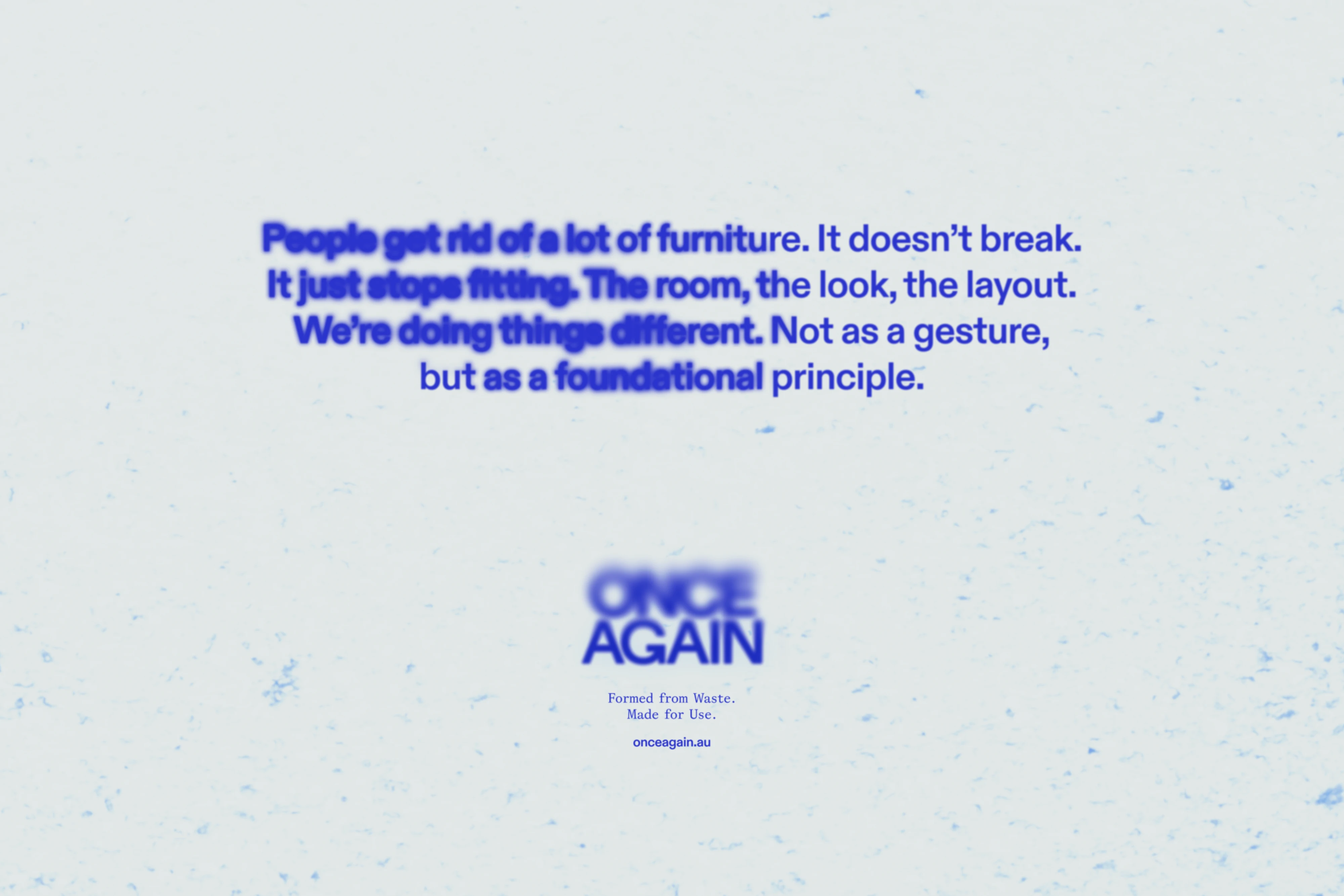 Insight and Text Treatment for Once Again