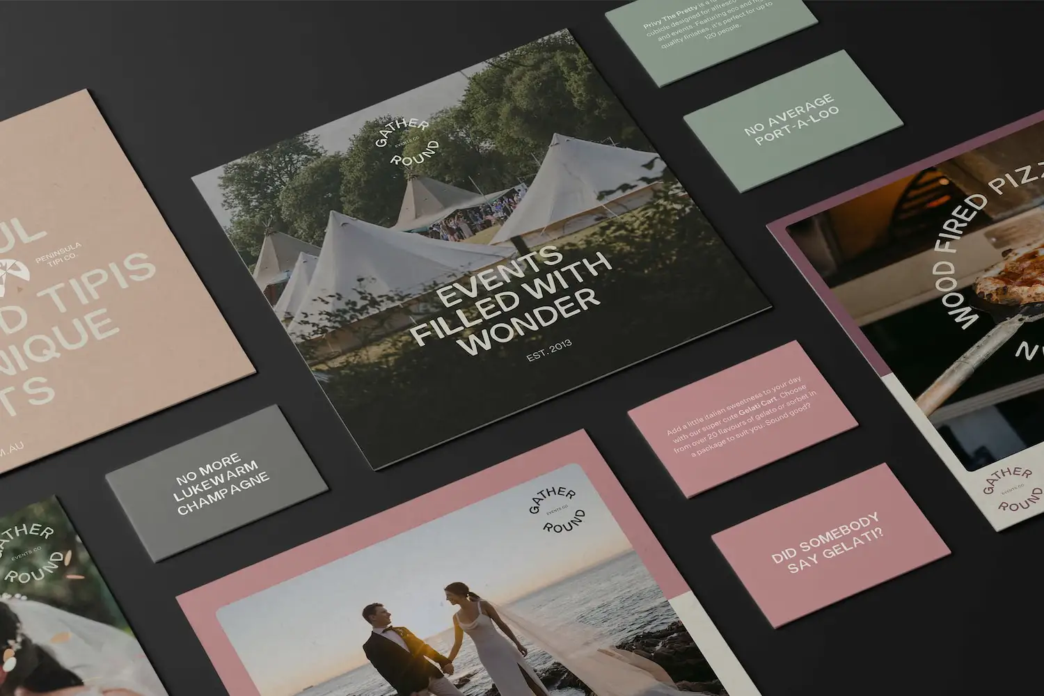 Gather Round events brand by ONETOO