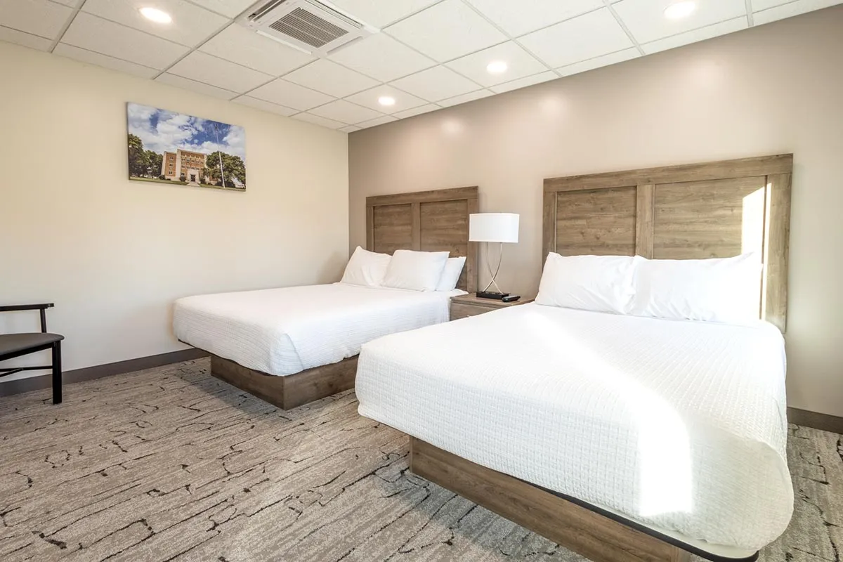 double queen bedroom