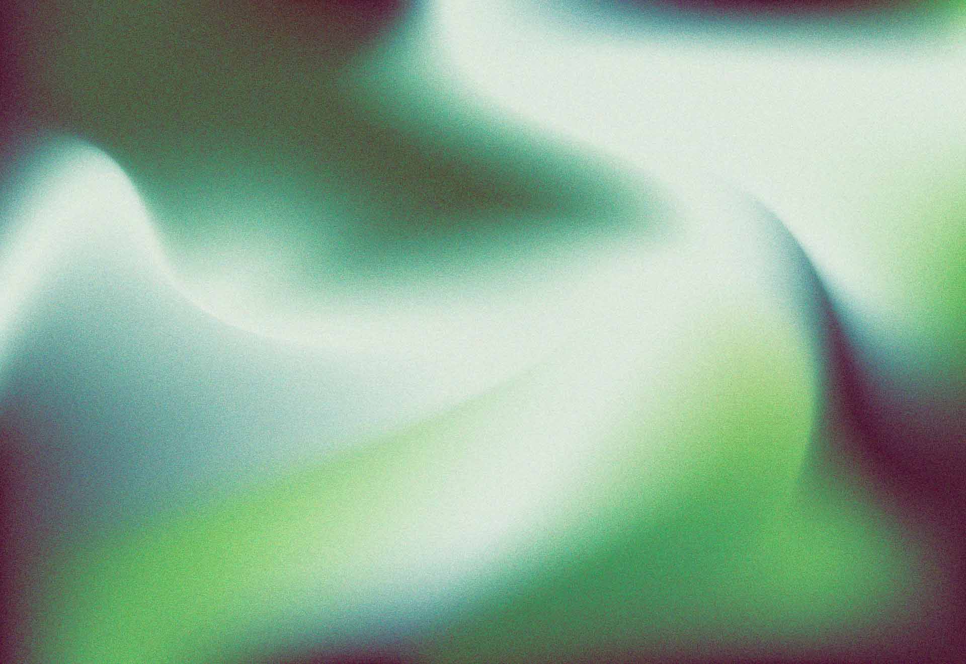 Abstract green and gold gradient background with flowing light shapes.