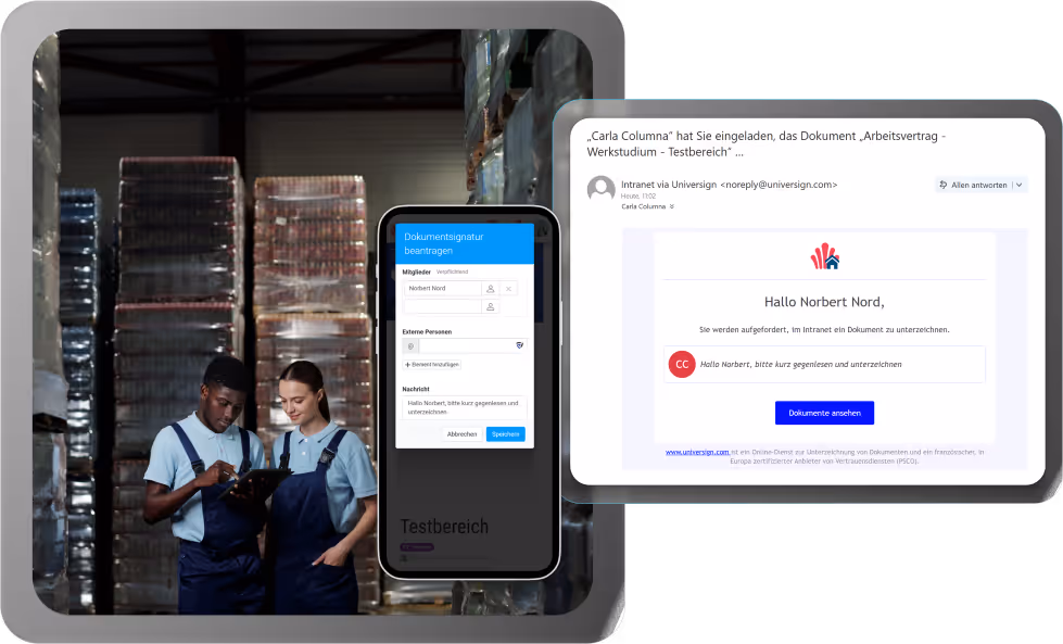 Gemeinsam an Dokumenten arbeiten