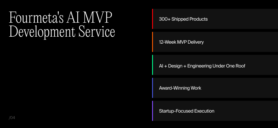 Fourmeta AI MVP development