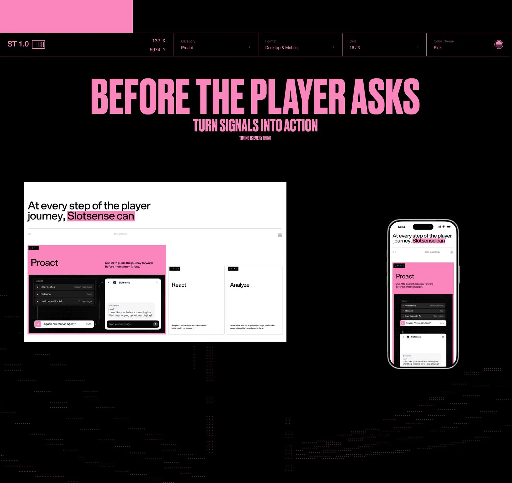 Slotsense — proactive player messaging