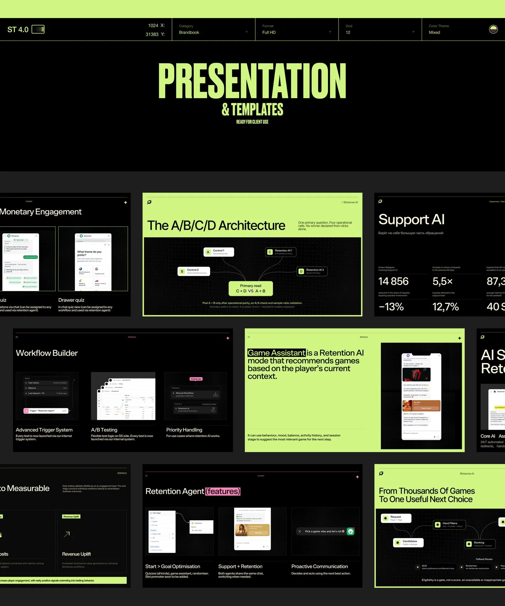 Slotsense — presentation templates