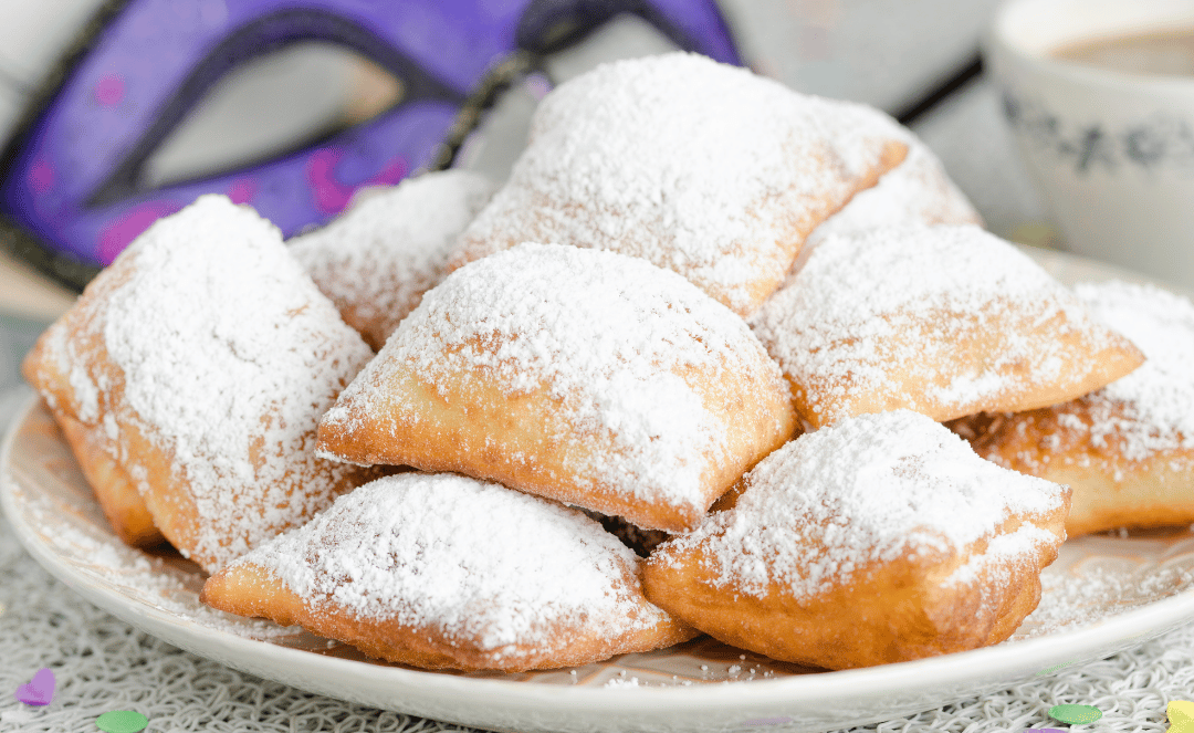 beignets on a plate