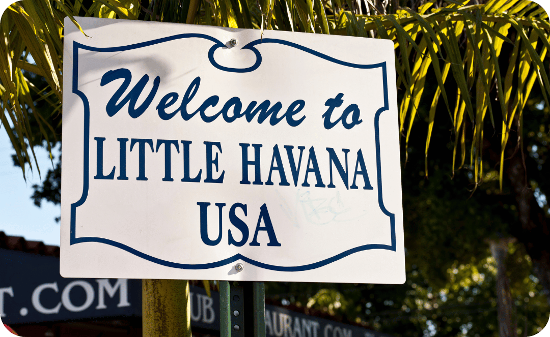 welcome to little havana usa sign