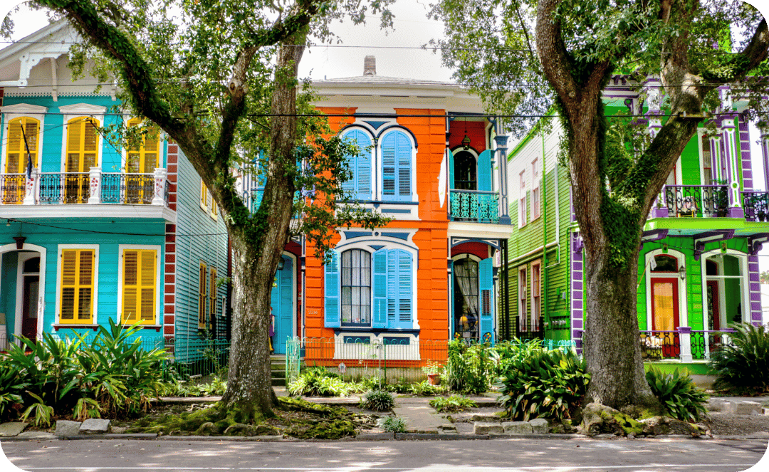colorful buildings