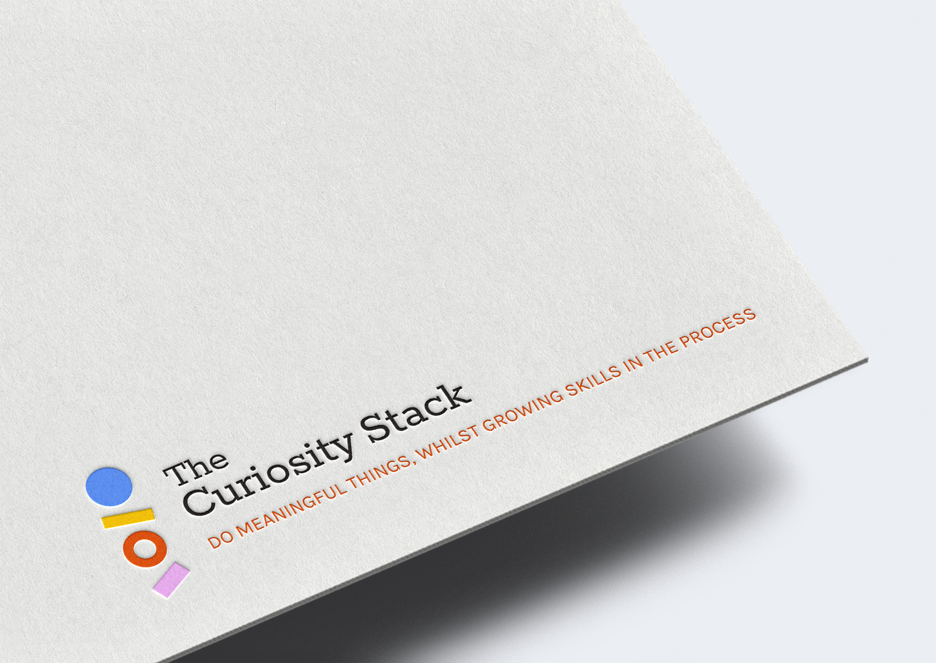 The corner of a page showing the curiosity stack logo