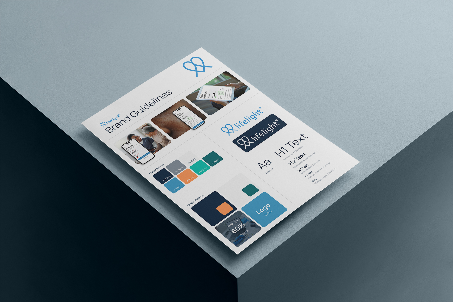 brand guidelines on printed paper