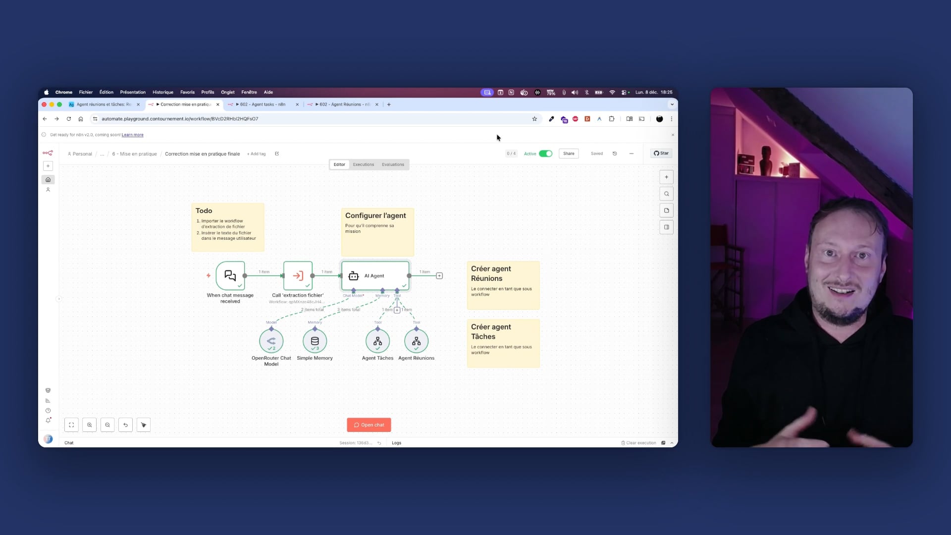 Formation n8n Agents – Donnez de vrais super-pouvoirs à vos agents avec les workflows, l’orchestration et la vision