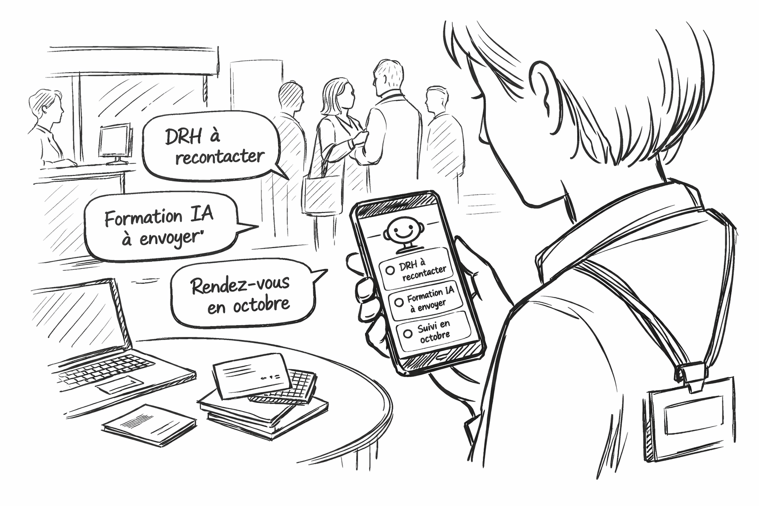 Salon, conférence, networking : la méthode ChatGPT pour garder tous vos contacts et infos utiles