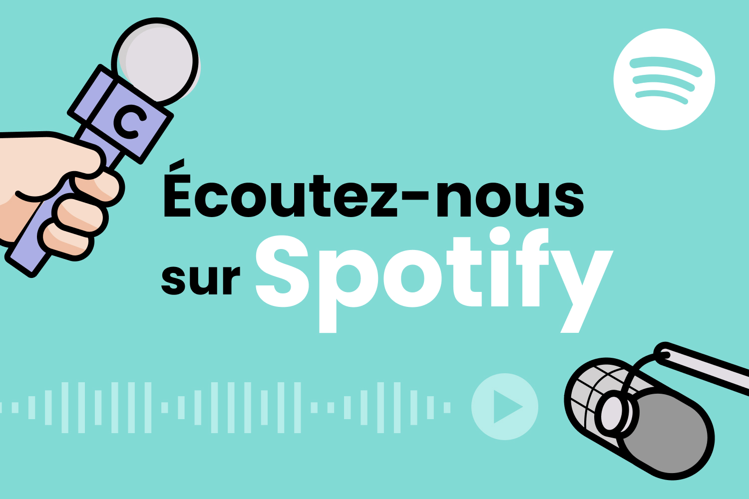Nos vidéos sont maintenant sur Spotify