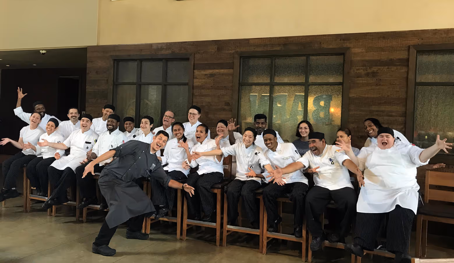 culinary team having fun