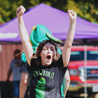 Group of people smiling