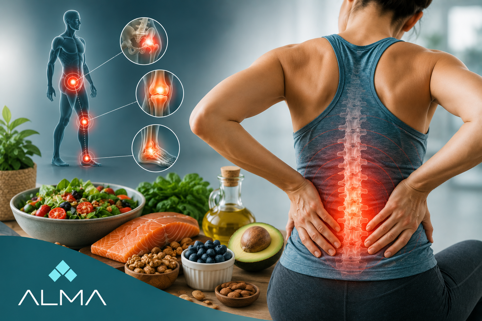 Alimentação e Inflamação: Como a Dieta Influencia a Dor