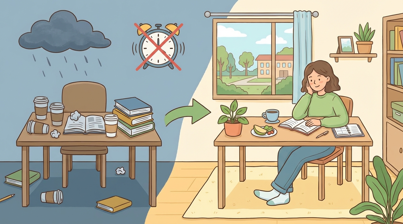 Lernen in der Prüfungszeit: Stress abbauen und produktiv bleiben