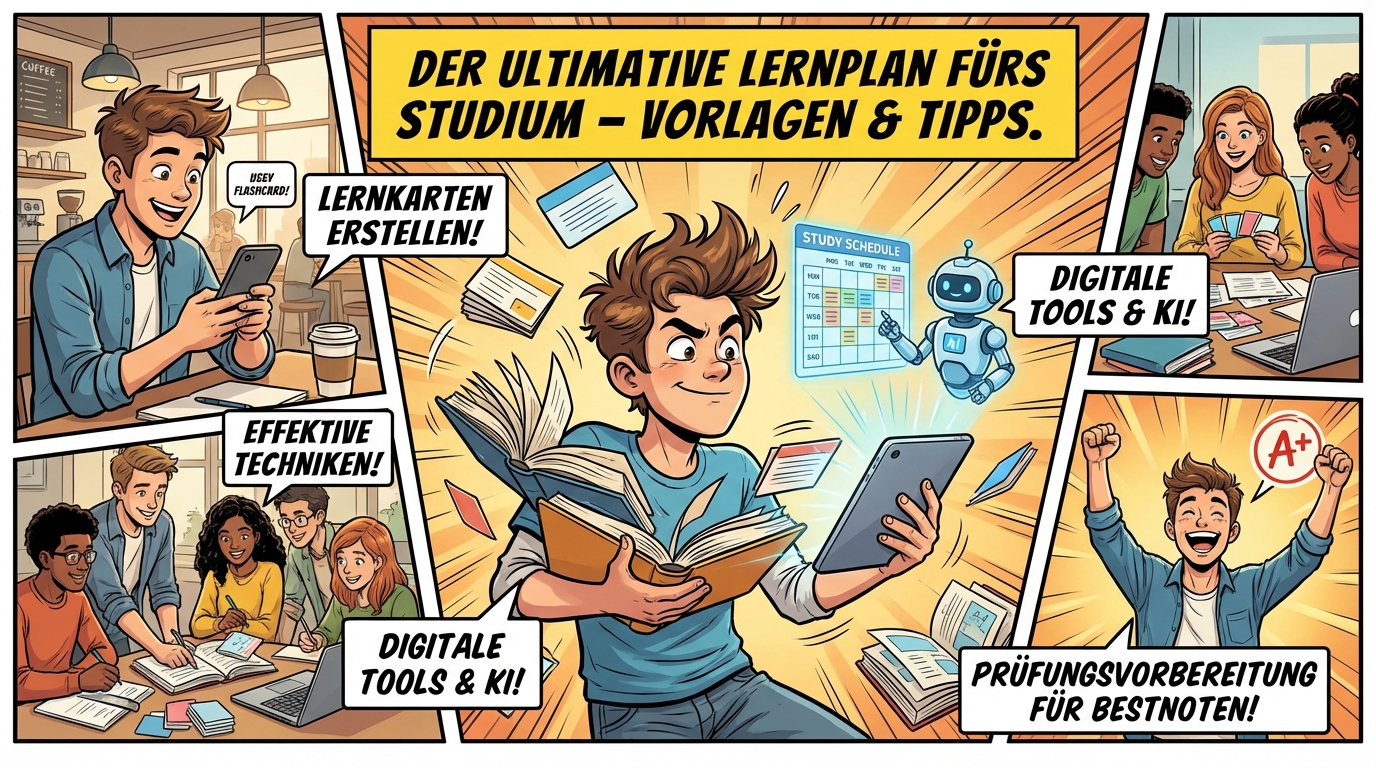 Der ultimative Lernplan fürs Studium – Vorlagen & Tipps
