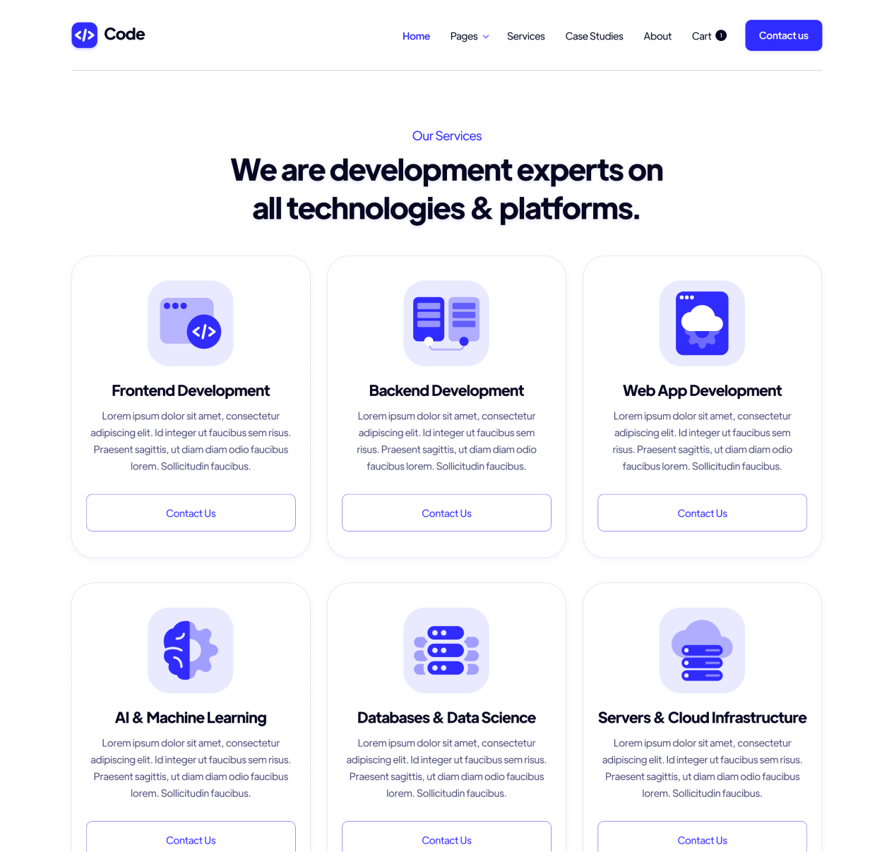 Code - Services page - Development Agency Webflow Template