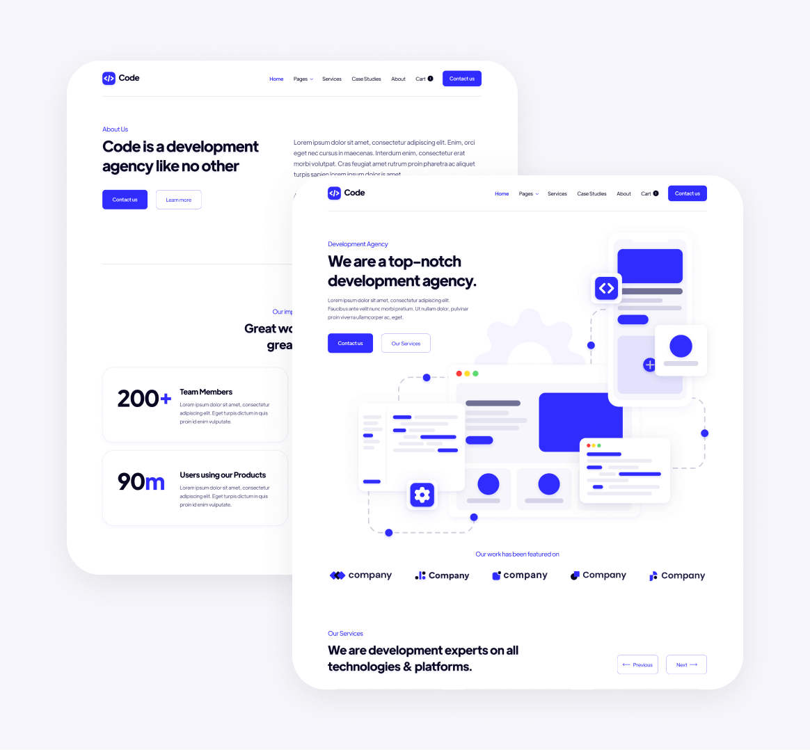 Code - 15 Pages Included - Development Agency Webflow Template