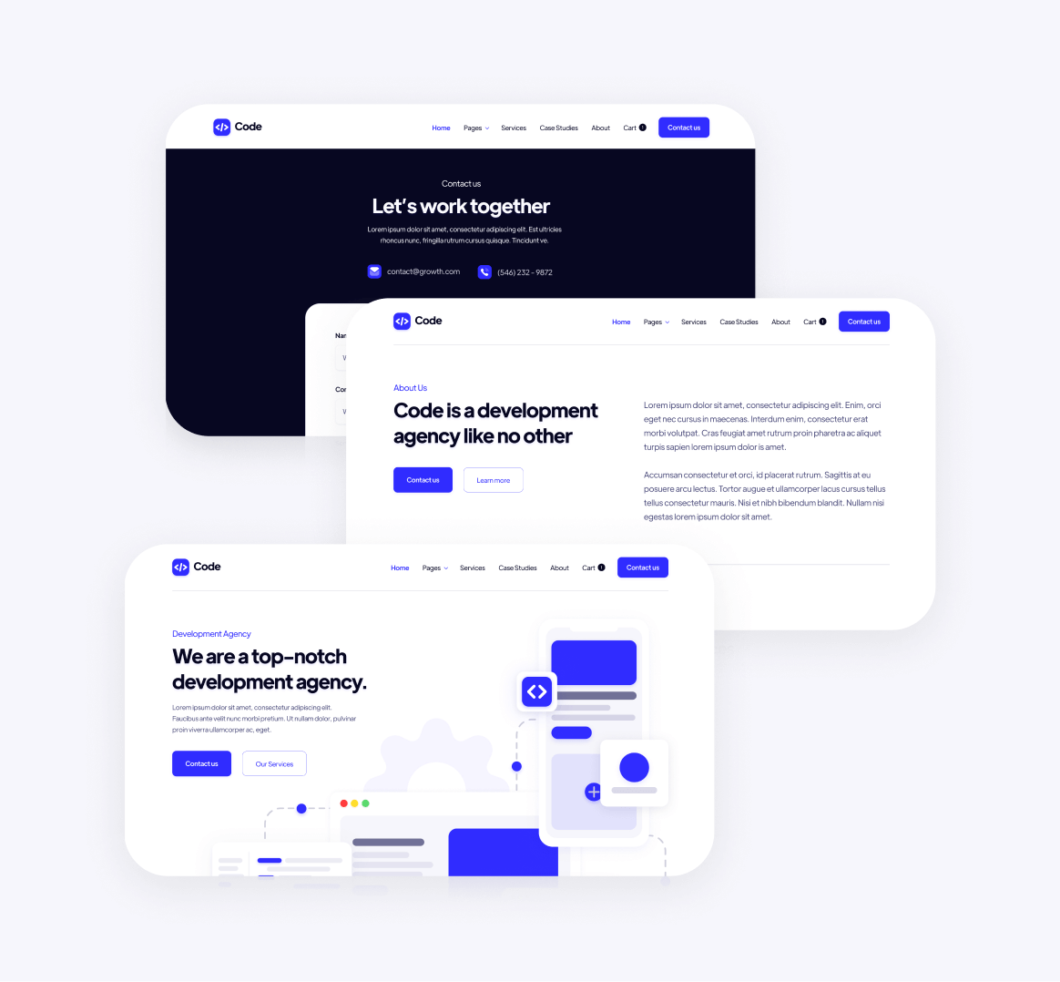 Code - 35 Sections Included - Development Agency Webflow Template