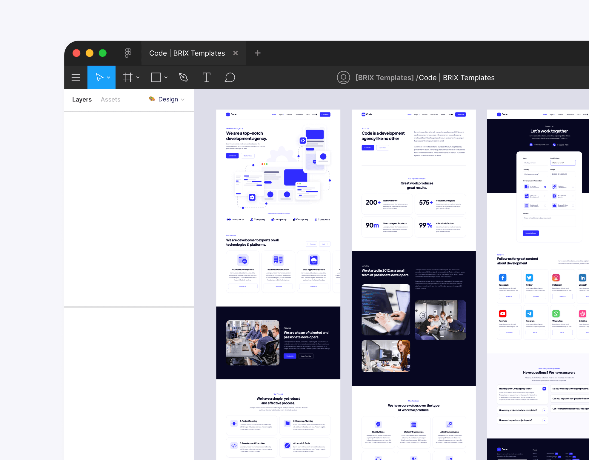Code - Figma File Included - Development Agency Webflow Template
