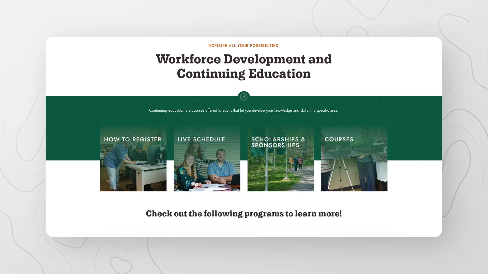 Higher Education Website Design