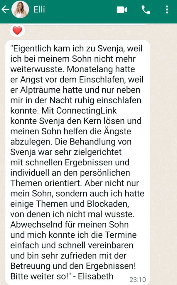 Testimonial von Elisabeth