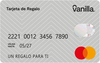Tarjeta Vanilla — frente