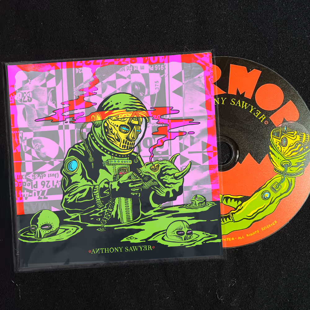 anthony Sawyer - no armor CD packaging