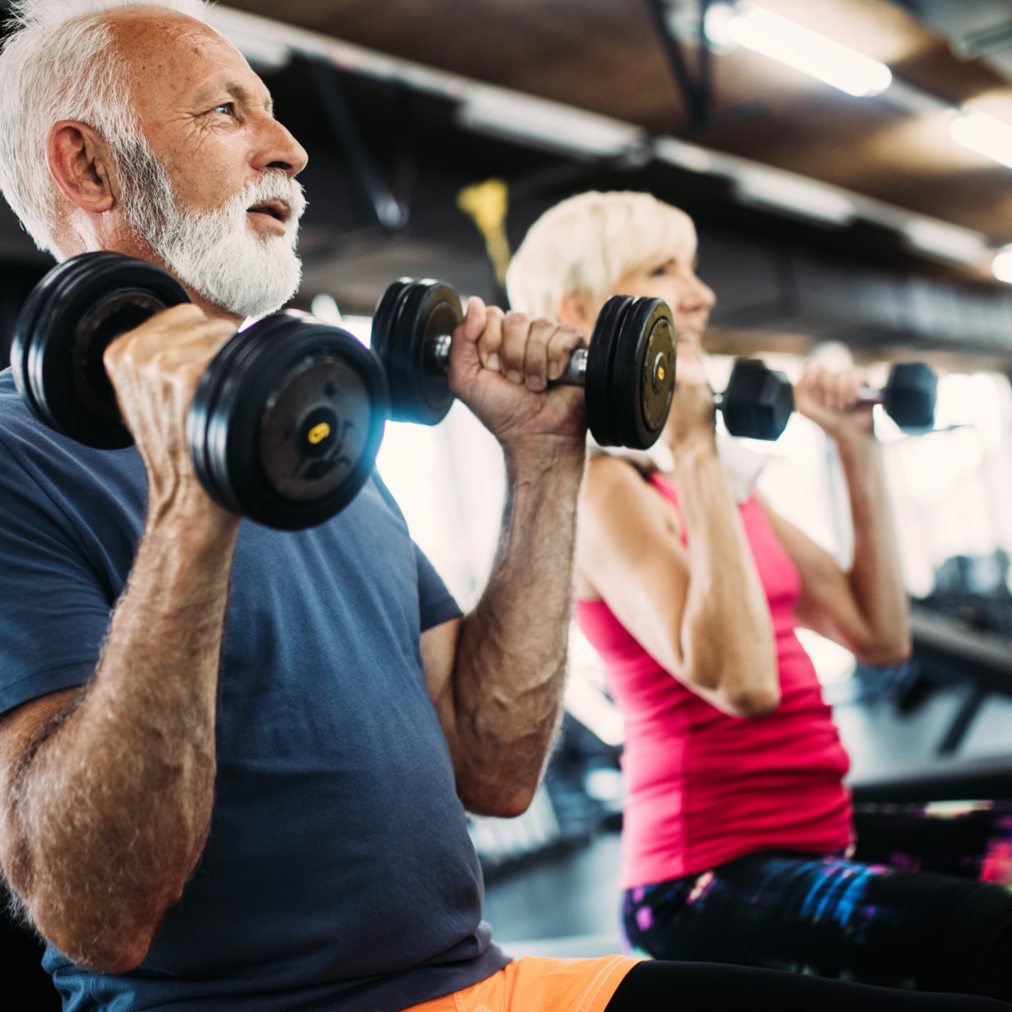 seniors with weights