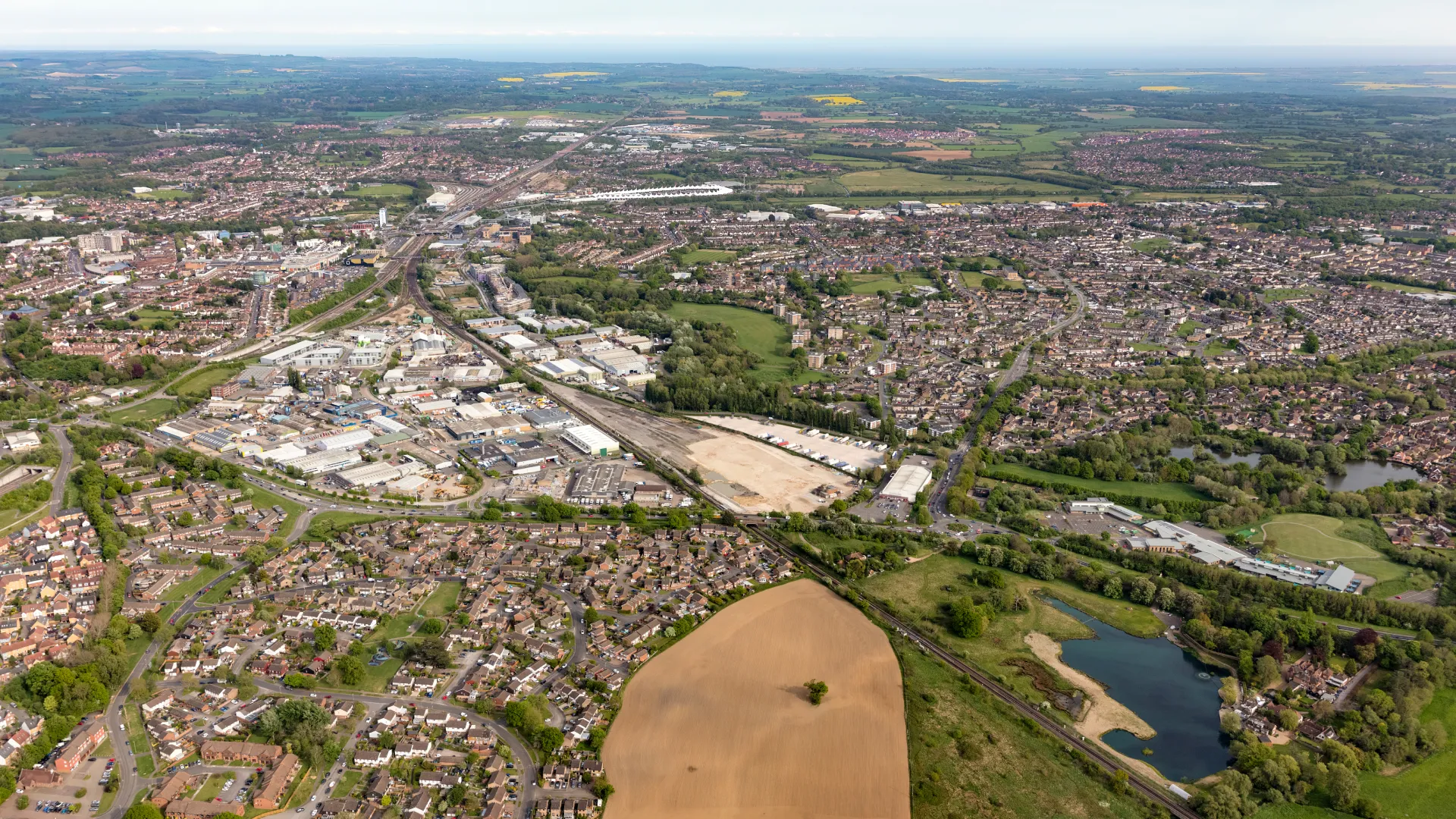 Ashford UK IOS Aerial View