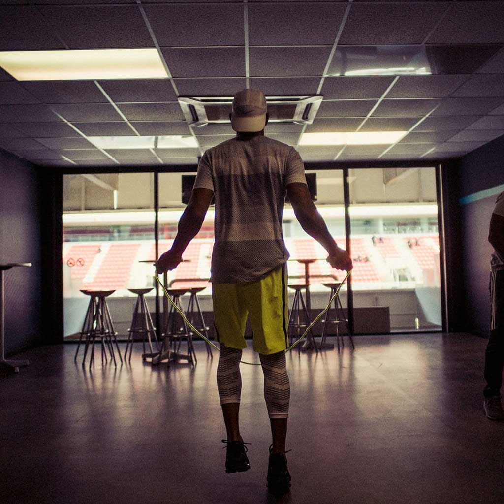 Sportler beim Training