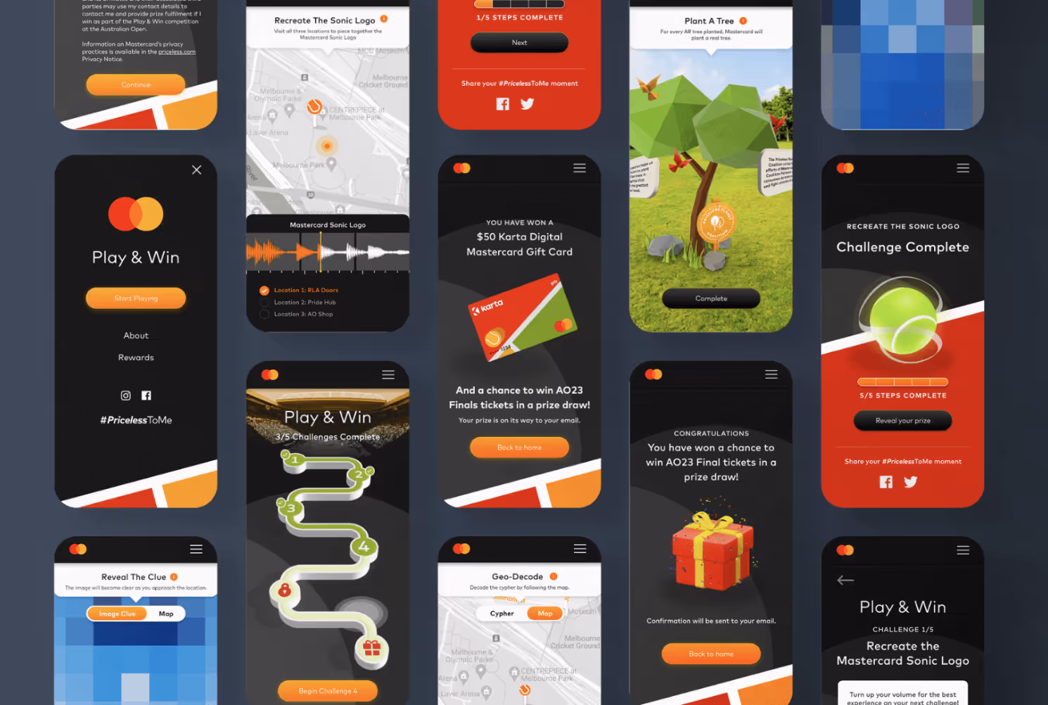 A mobile phone app design.
