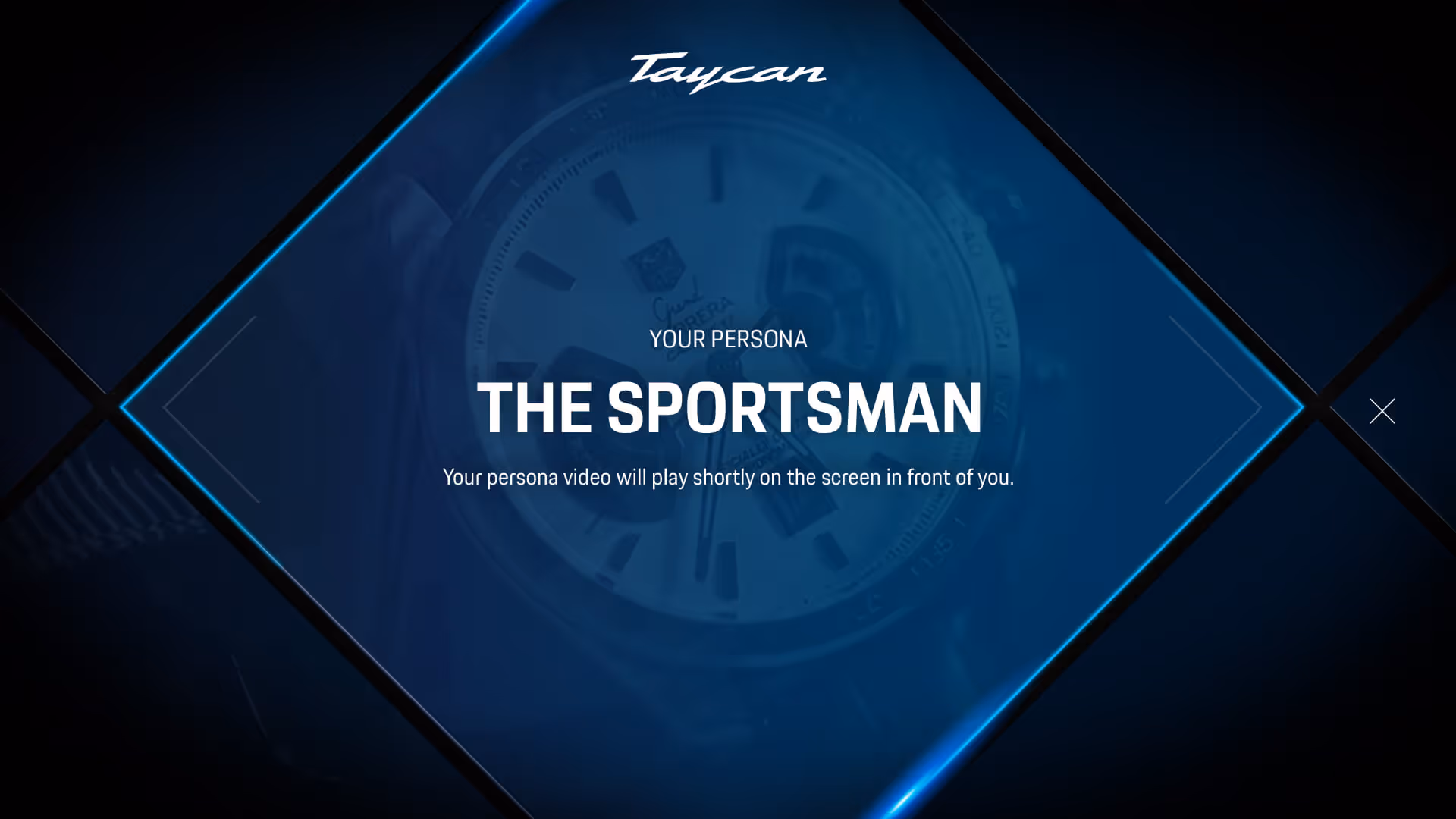 An interactive screen reading 'The Sportsman'.