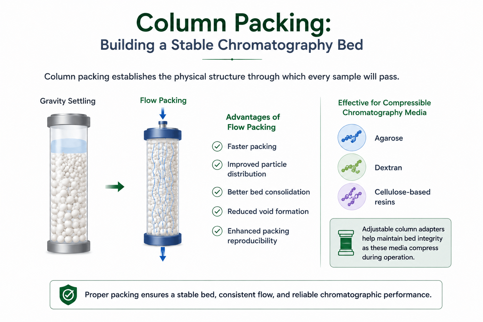 Column Packing Building a Stable Chromatography Bed