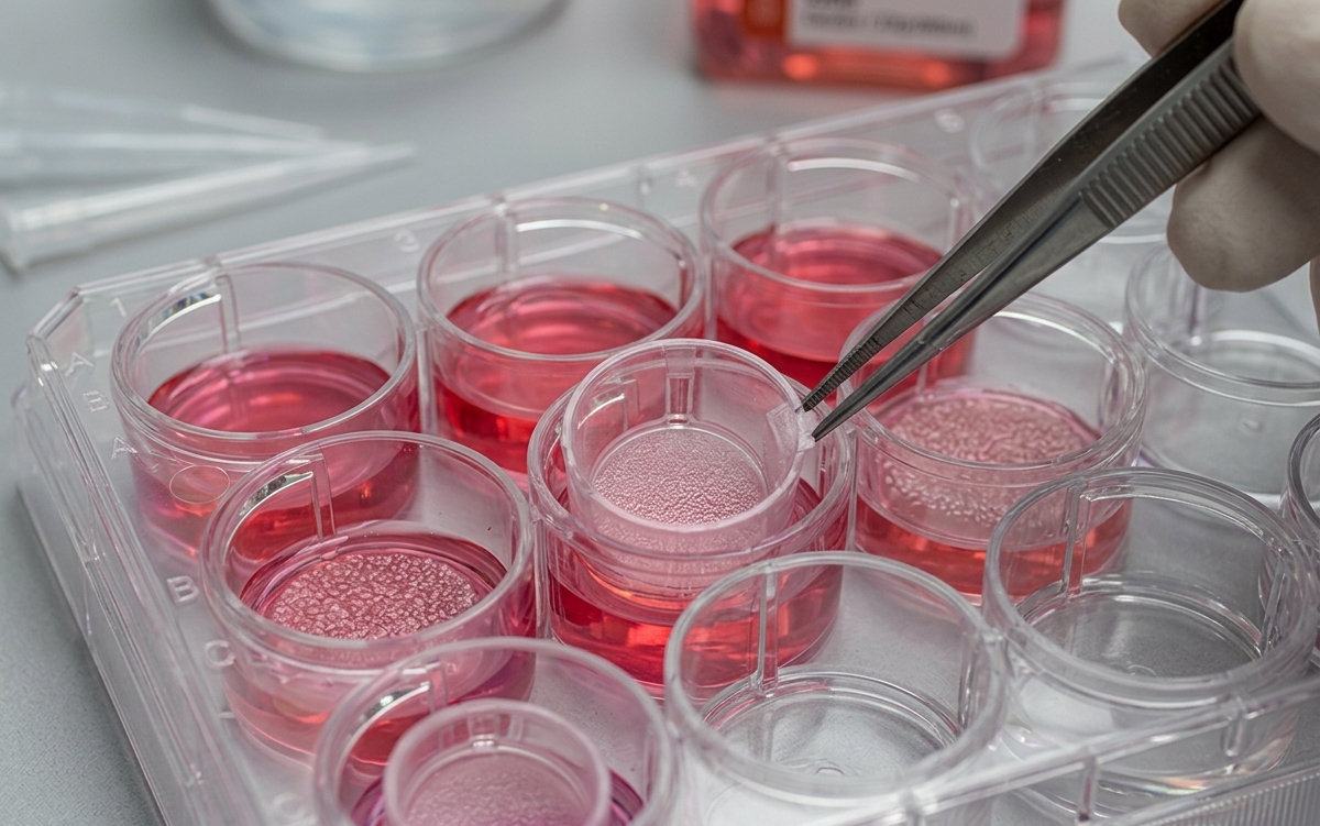 Lab assay preparation in 24-well plate
