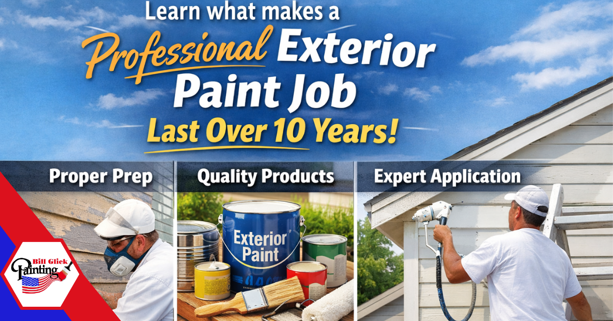 Professional exterior painting for a long-lasting paint job & lasting home protection—expert prep, premium coatings & technique built to last 10+ years.