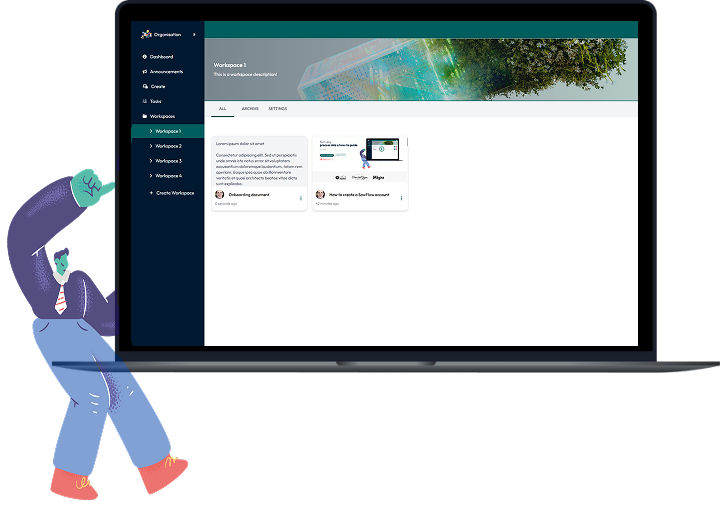 SowFlow web application mock-up