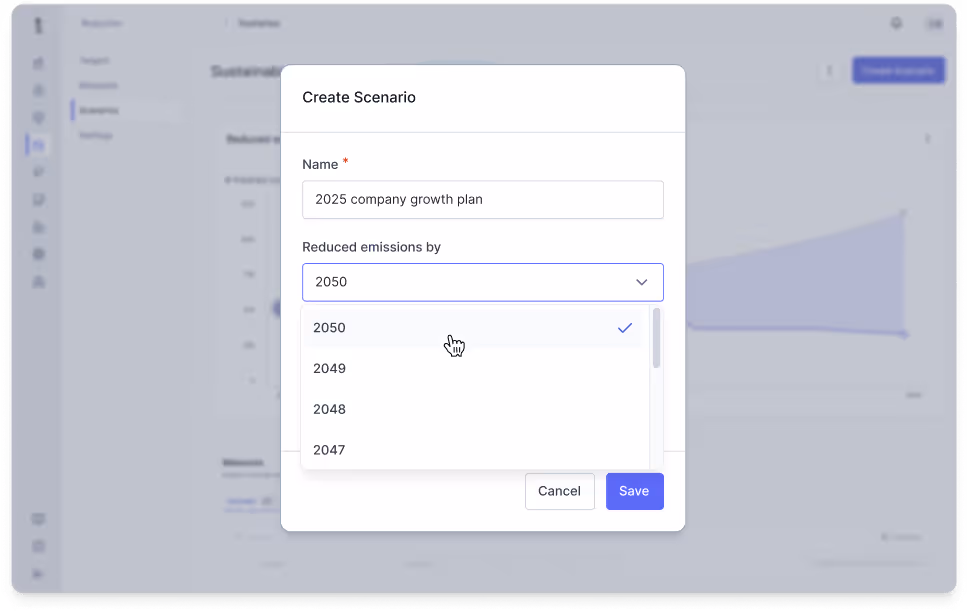 Übersicht der Aufgaben für 2024 zur Emissionsdatenerfassung in Kategorien wie Logistik und Strom, mit Statusupdates und der Möglichkeit, Vorlagen herunterzuladen oder Dateien via Drag & Drop hochzuladen.