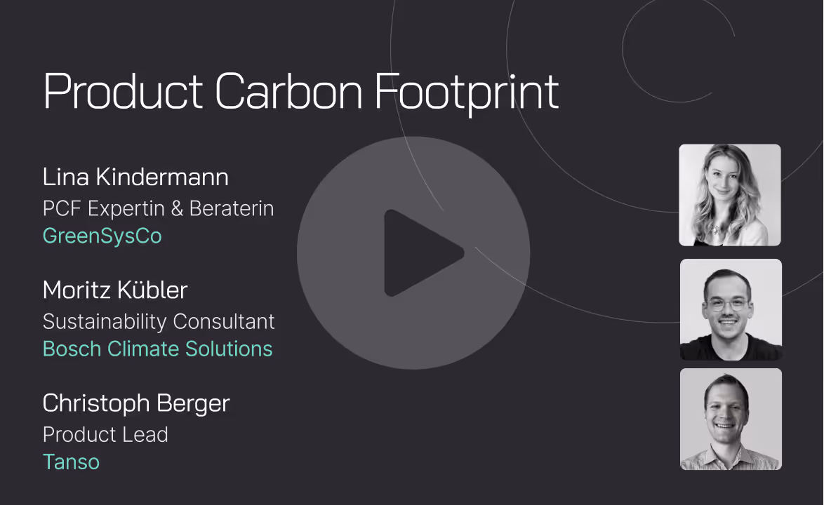 German on-demand Webinar: "Product Carbon Footprint (PCF) explained"
