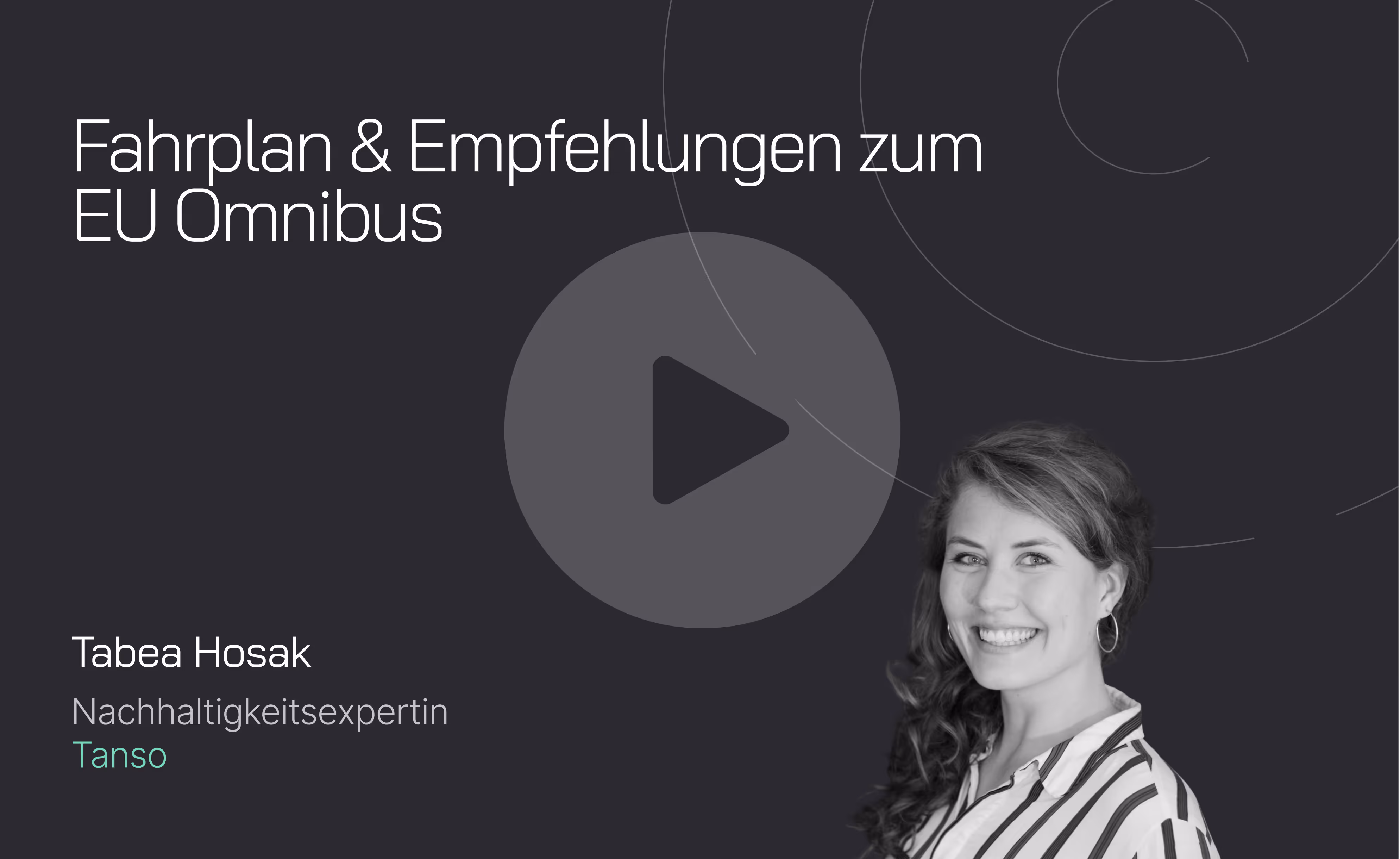 Webinar: Fahrplan & Empfehlungen zum EU Omnibus